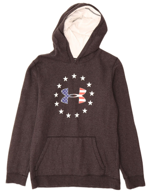 Under Armour Boys Cold Gear Graphic majica s kapuljačom 13-14 godina XL siva