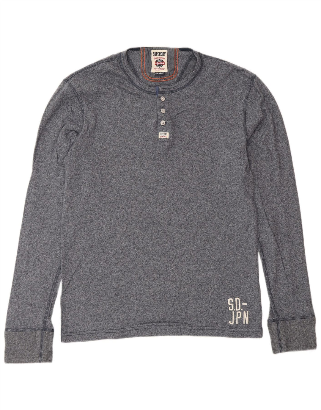 SUPERDRY muška majica dugih rukava XL tamnoplavi pamuk