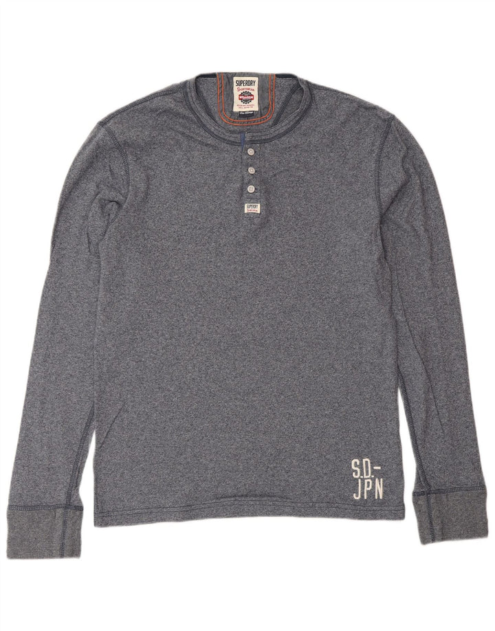 SUPERDRY muška majica dugih rukava XL tamnoplavi pamuk