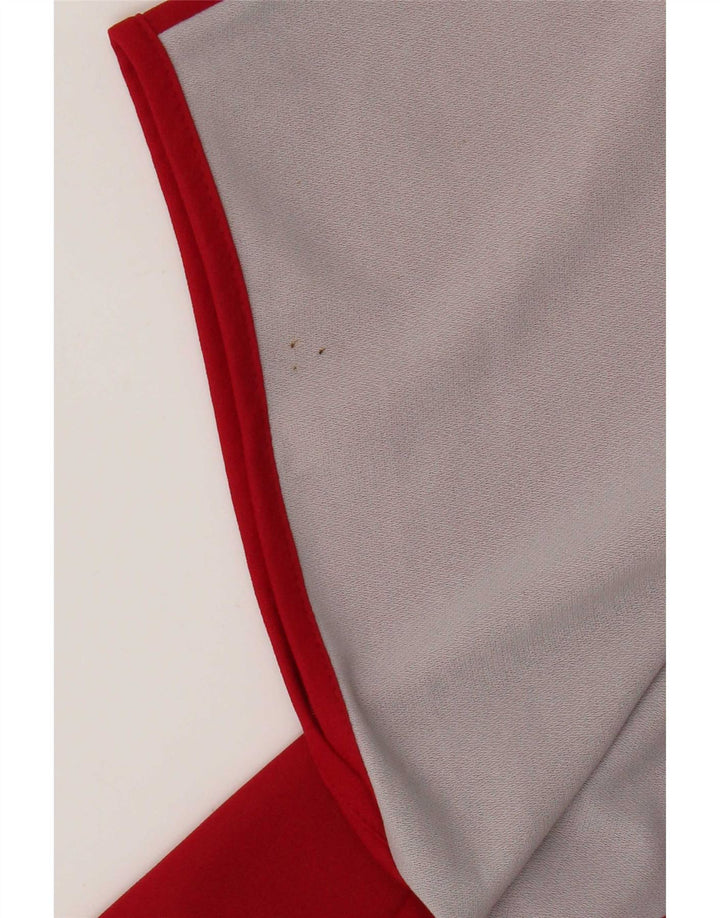 St Michael Ženska opuštena bluza Top UK 10 Small Red Colourblock