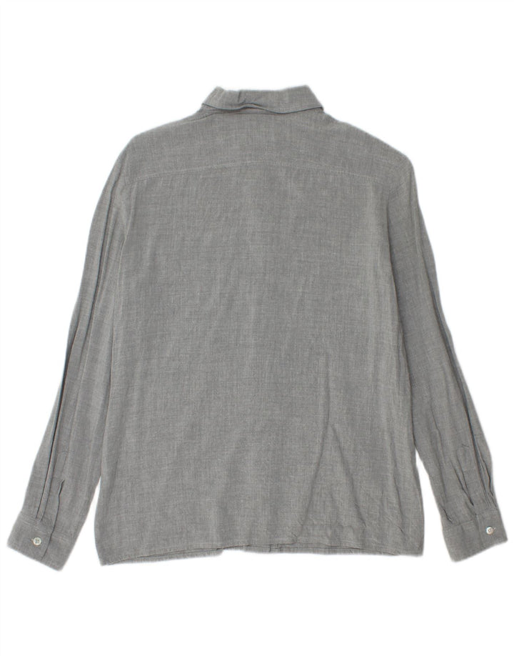 MILA SCHON Womens Shirt EU 42 Large Grey Viscose