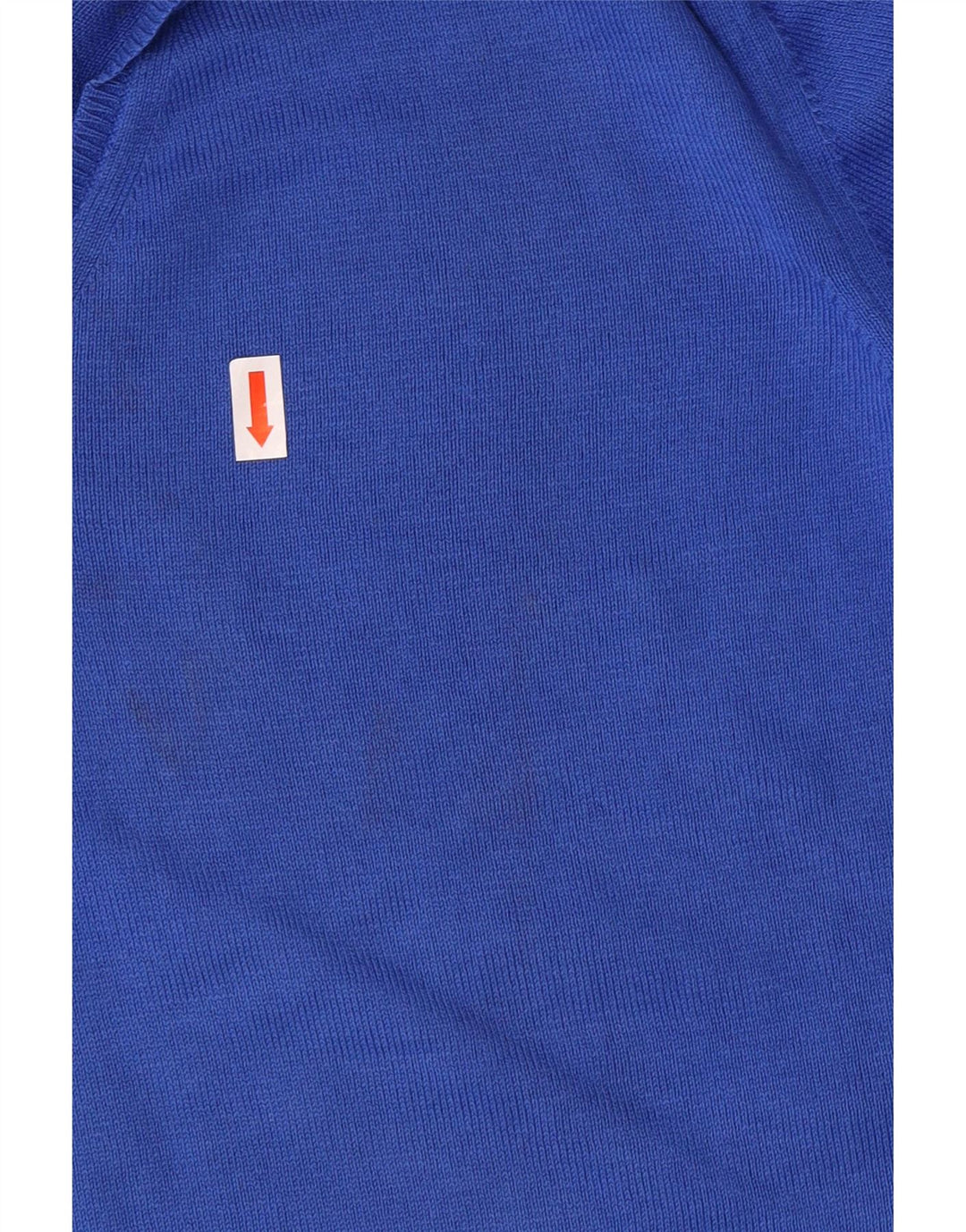 Zara muški džemper s V-izrezom srednje plavi pamuk