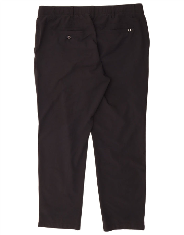 Under Armour muške ravne chino hlače W40 L30 crni poliester