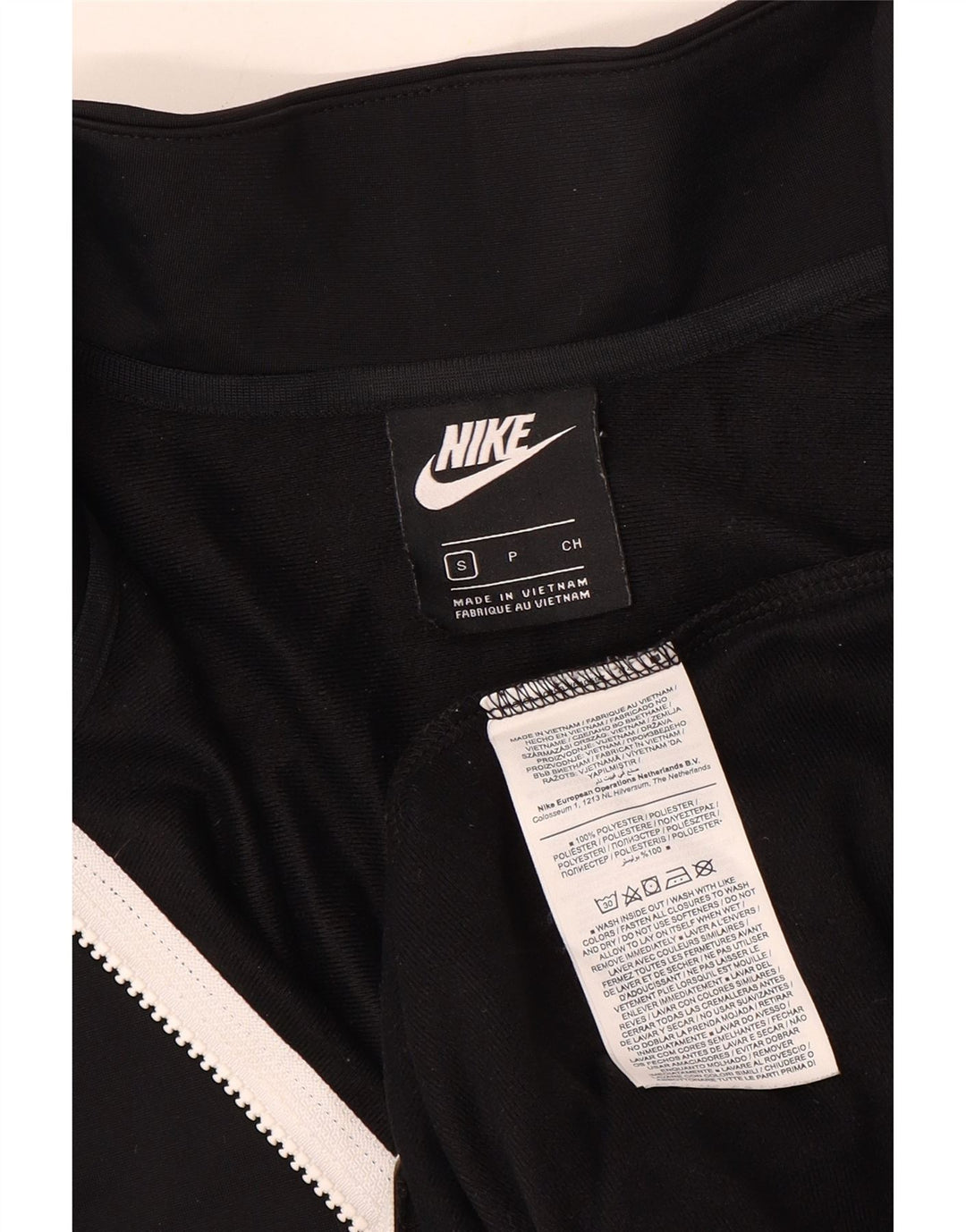 NIKE ženska gornja jakna za trenirku UK 10, mali crni poliester