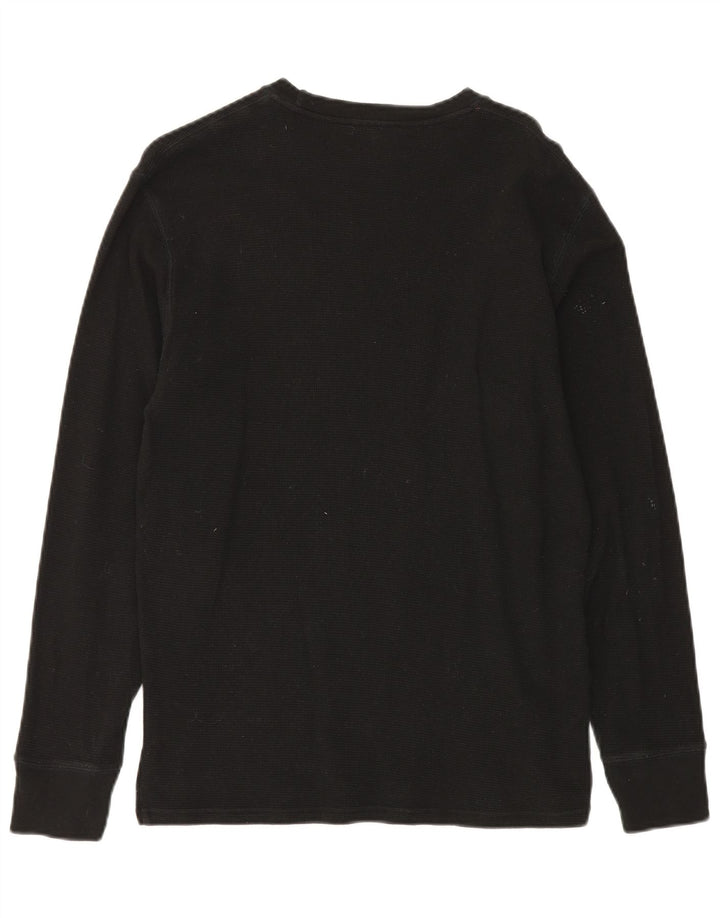 Polo Ralph Lauren muška majica dugih rukava srednje crne pamučne boje