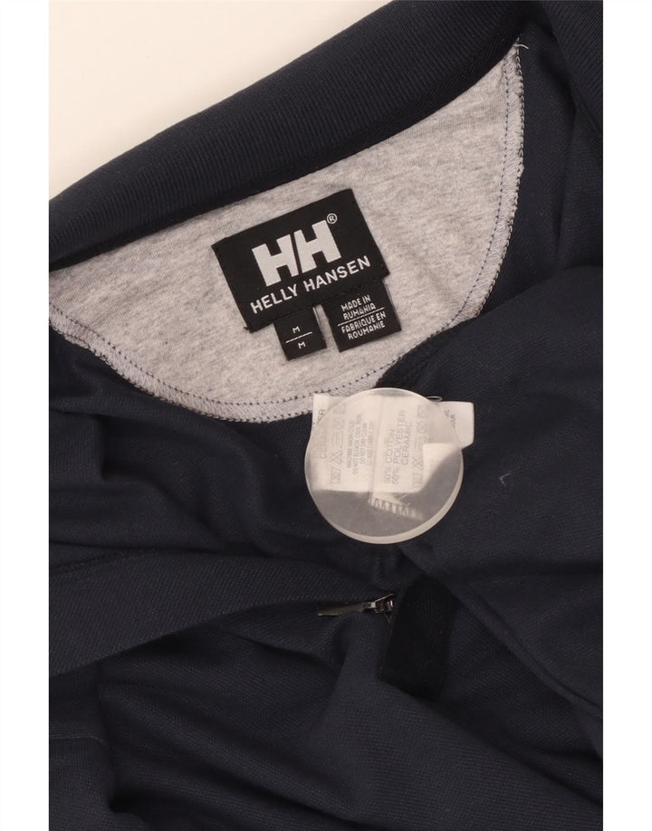 HELLY HANSEN Muška polo majica s dugim rukavima i izrezom, srednje tamnoplavi pamuk