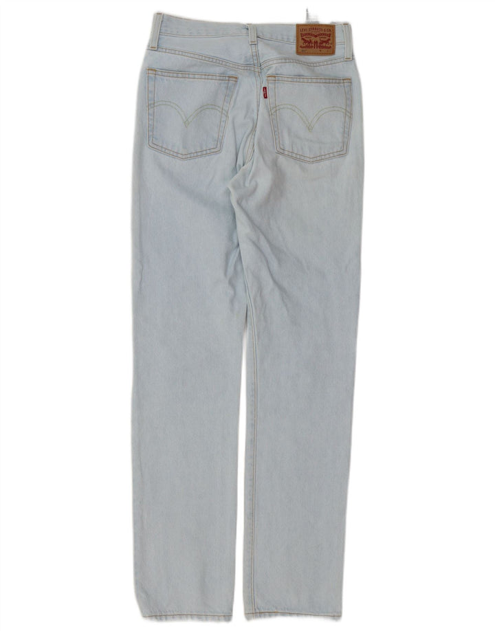 Levi's ženske ravne traperice 501 W25 L32 plavi pamuk