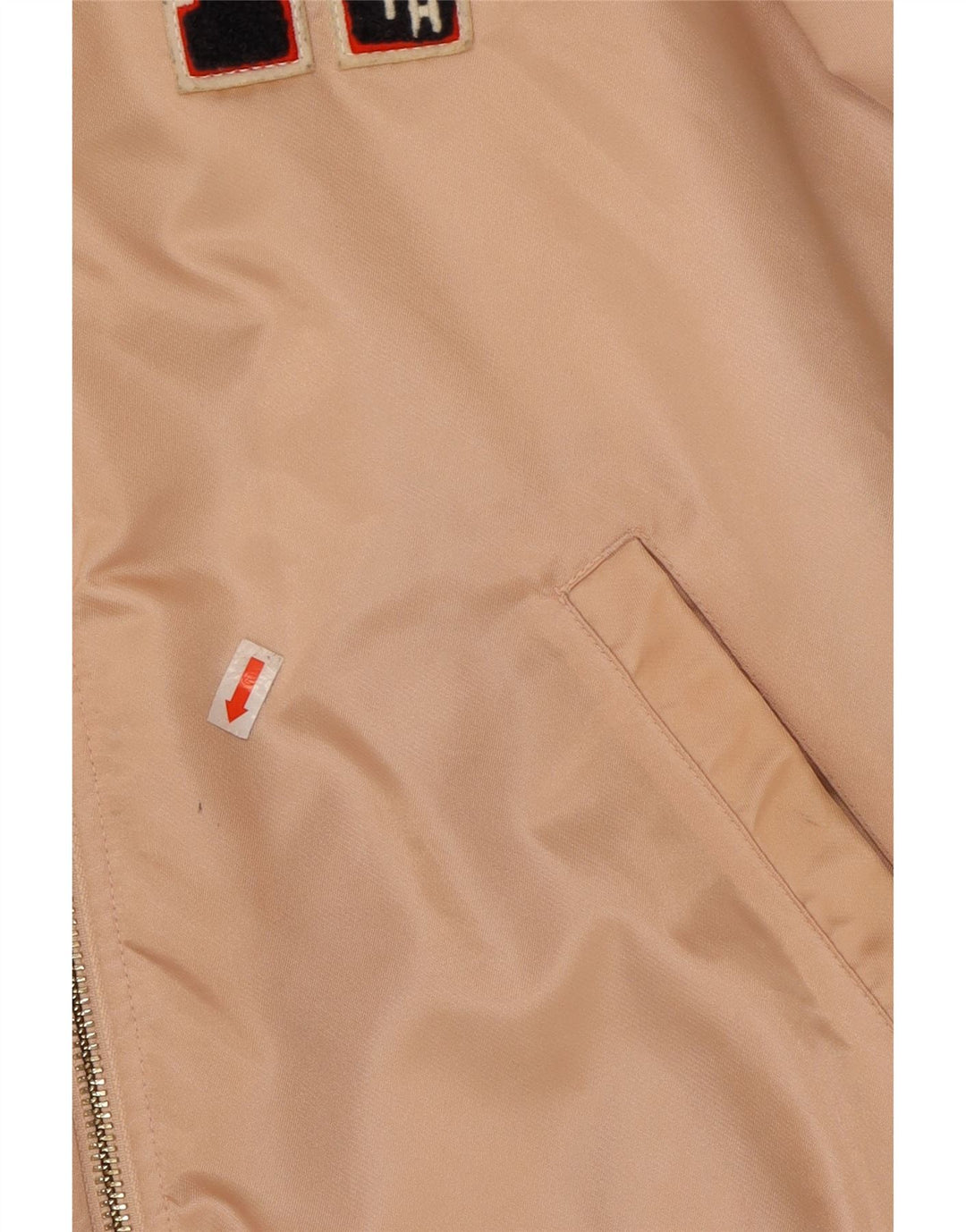 TOMMY HILFIGER Womens Graphic Varsity Jacket UK 14 Medium Pink Heart