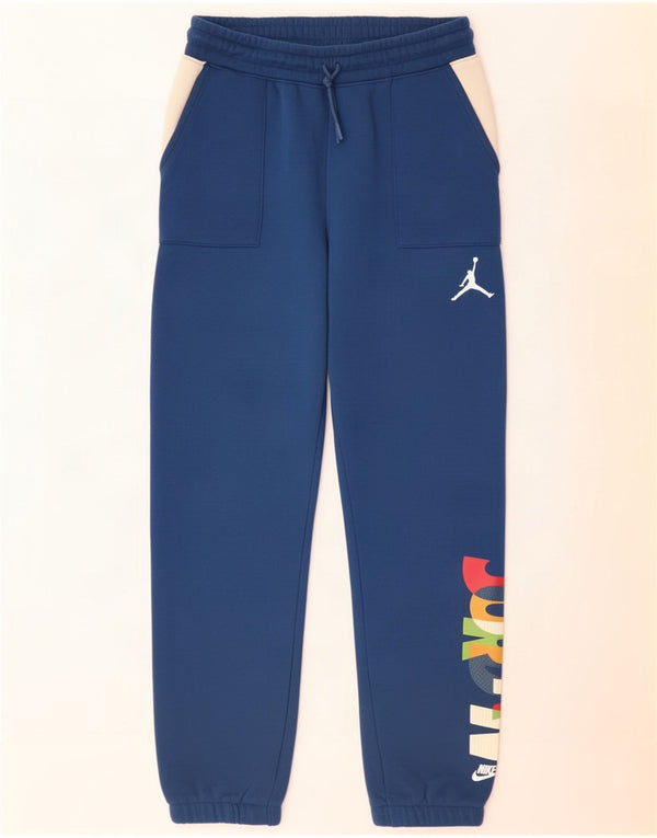 Jordan Boys Trenirka Hlače Joggers 13-14 Years XL Blue Colourblock