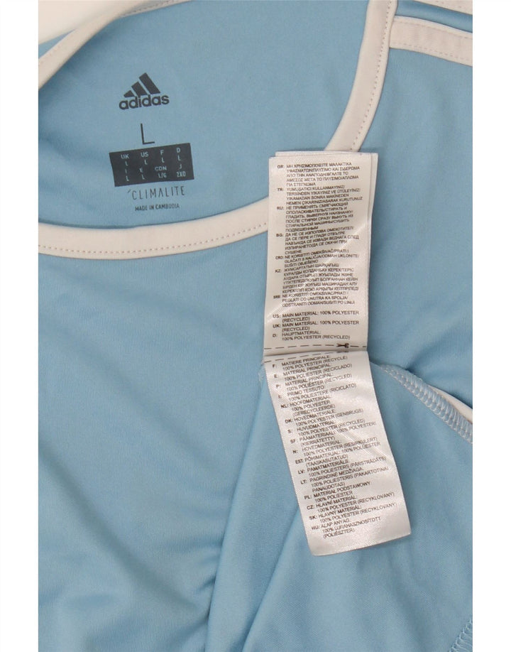 Adidas muška majica Climalite Top veliki plavi poliester u boji