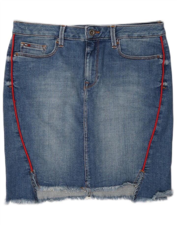 Tommy Hilfiger ženska mini traper suknja srednje veličine W28 plavi pamuk