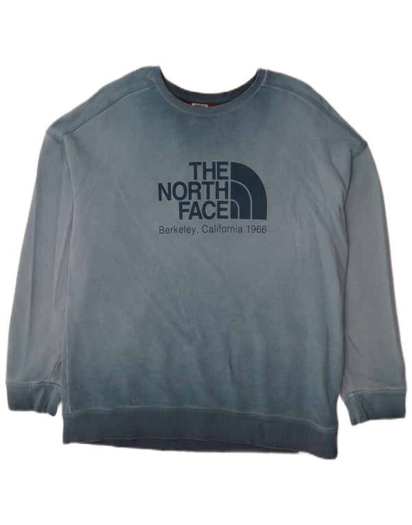 The North Face ženski džemper s grafičkim motivima UK 16 veliki plavi pamuk