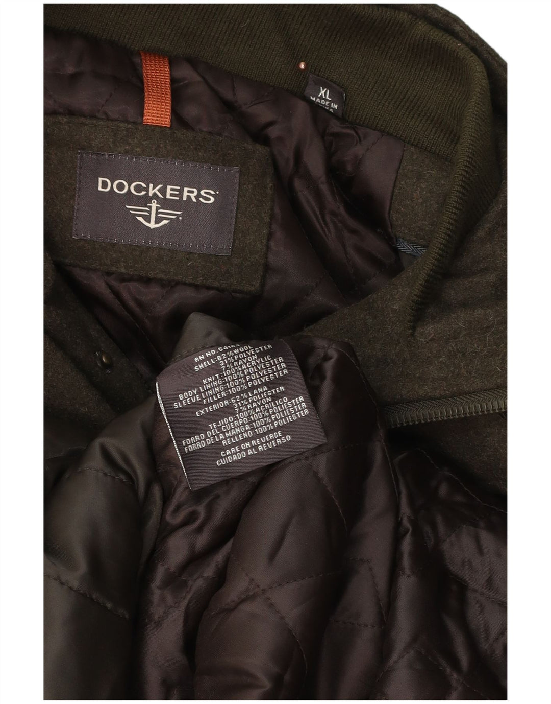 Dockers muška vojna pomoćna jakna UK 42 XL kaki vuna