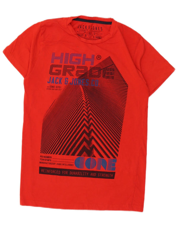 Jack & Jones muška majica kratkih rukava srednje veličine, crveni pamuk