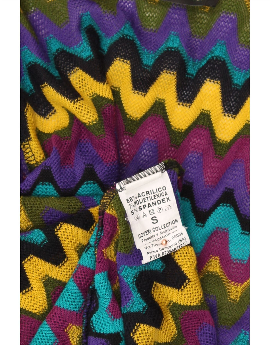 COVERI Womens Longline Cardigan Sweater UK 10 Small Multicoloured Vintage Coveri and Second-Hand Coveri from Messina Hembry 