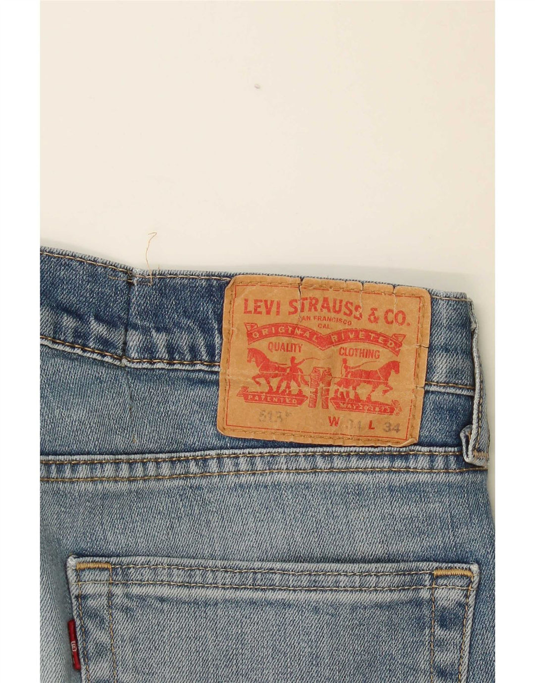 Levi's muške 513 uske ravne traperice W34 L30 plave