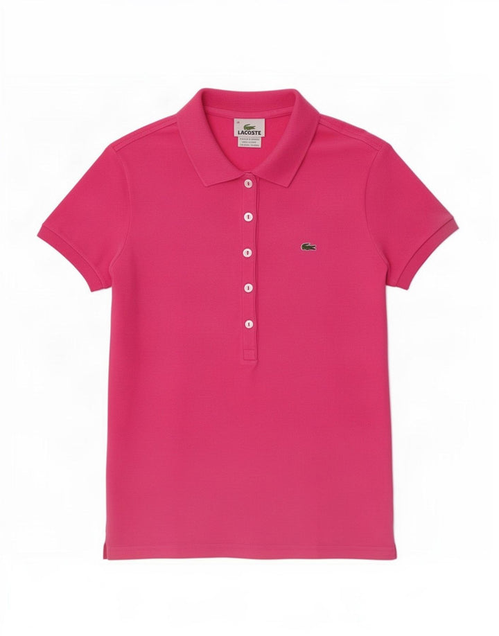 Lacoste ženska polo majica EU 38 srednje ružičasti pamuk