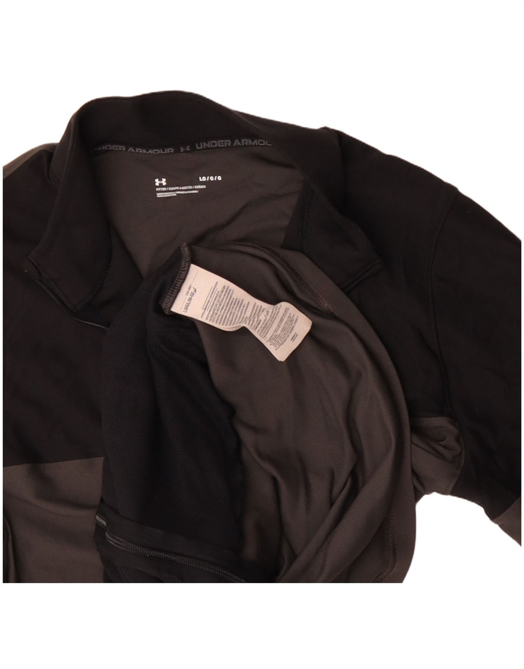 Under Armour muška gornja jakna trenirke Veliki crni poliester u boji
