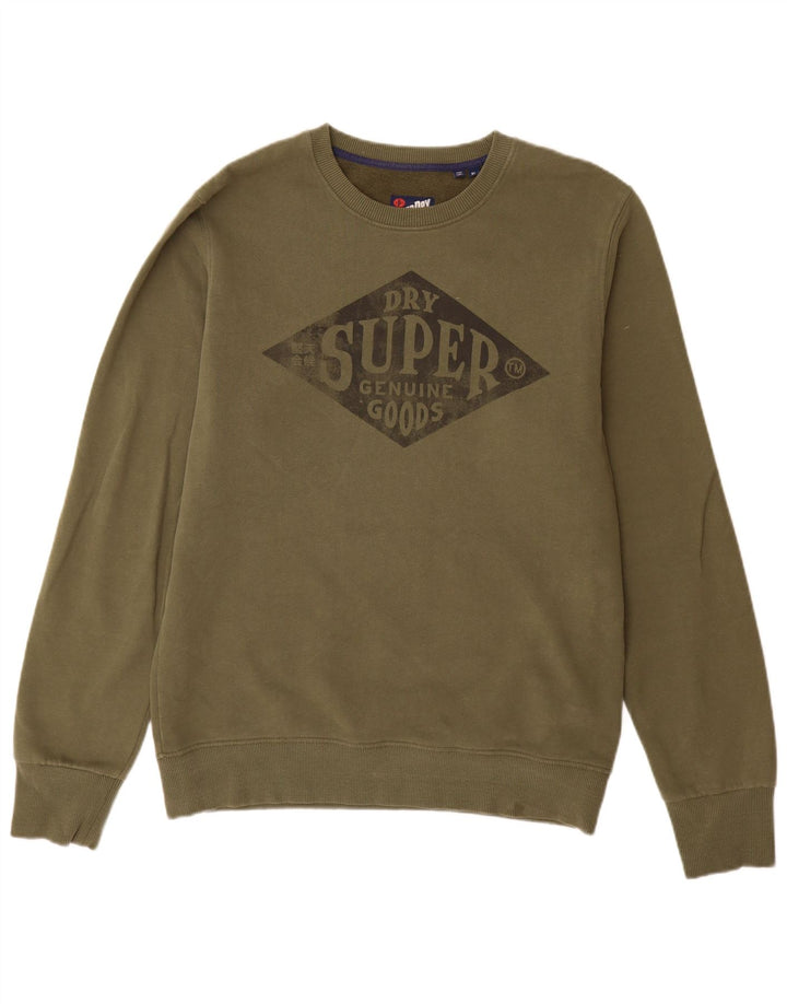 Superdry muški džemper s grafičkim motivima XL kaki pamuk