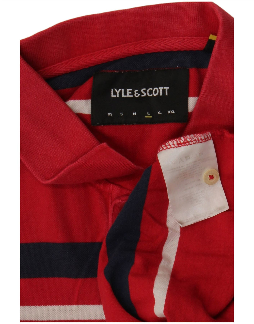 Lyle & Scott muška polo majica velikih pamučnih crvenih pruga