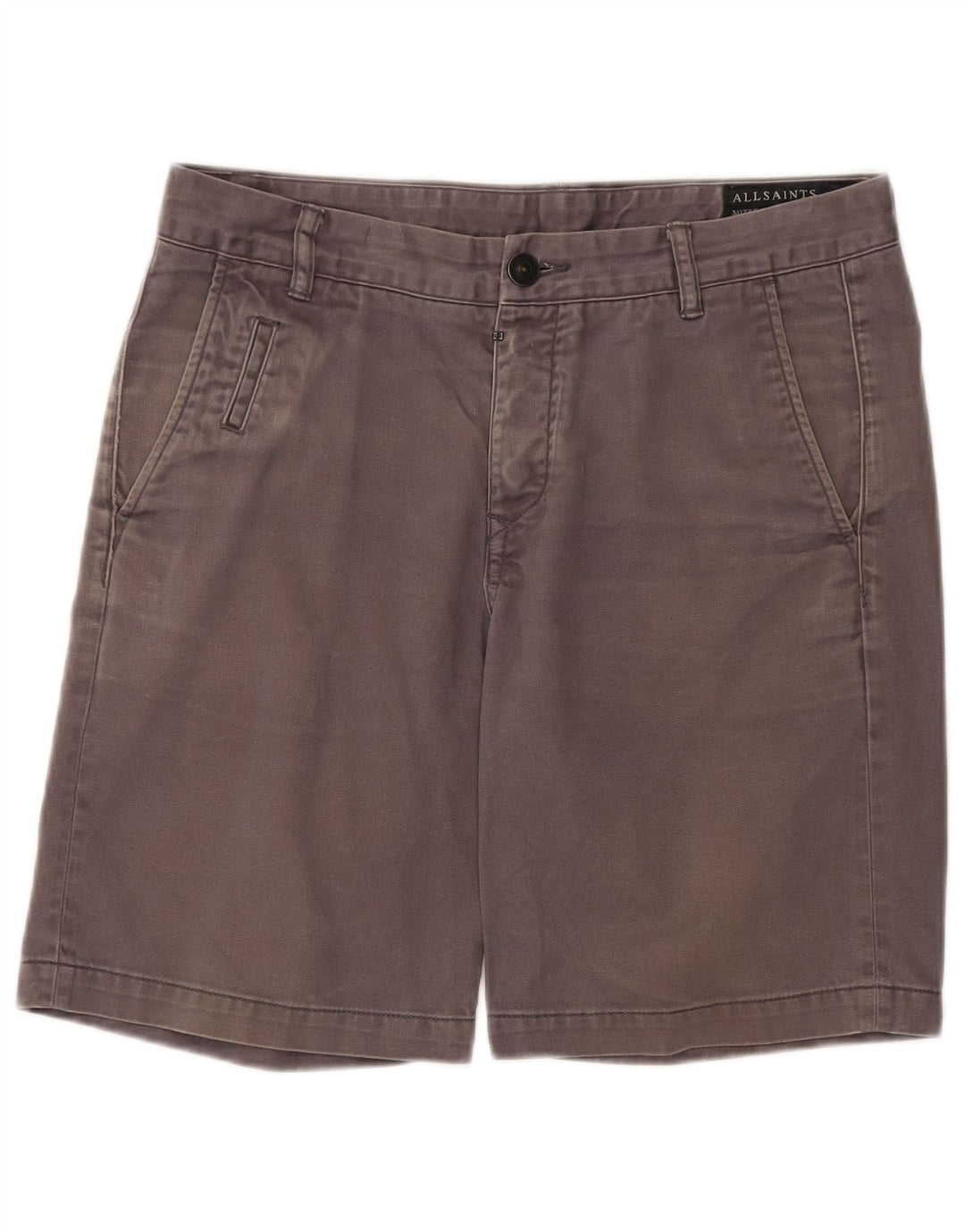 Muške chino kratke hlače All Saints W31 srednje sivi pamuk