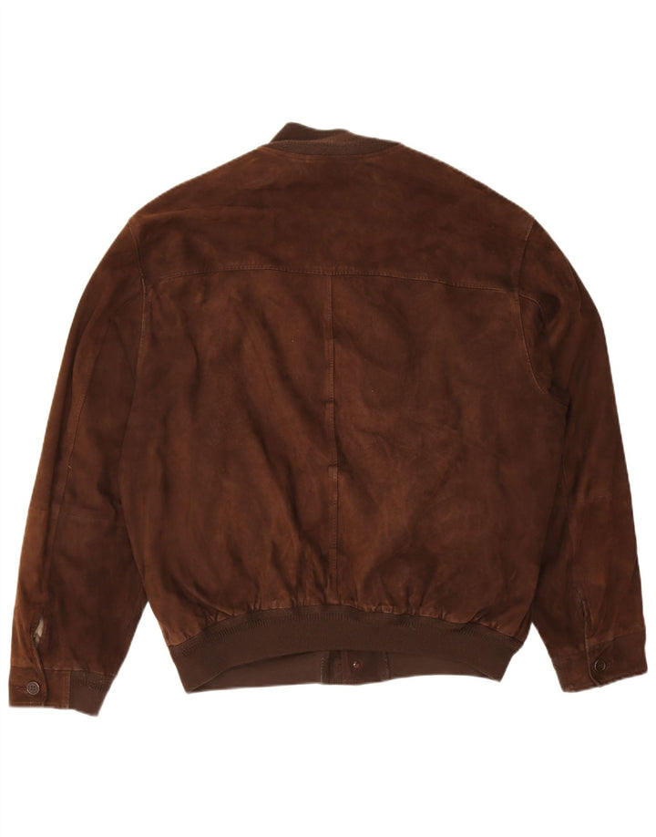 Vintage muška bomber jakna od brušene kože EU 52 XL smeđa