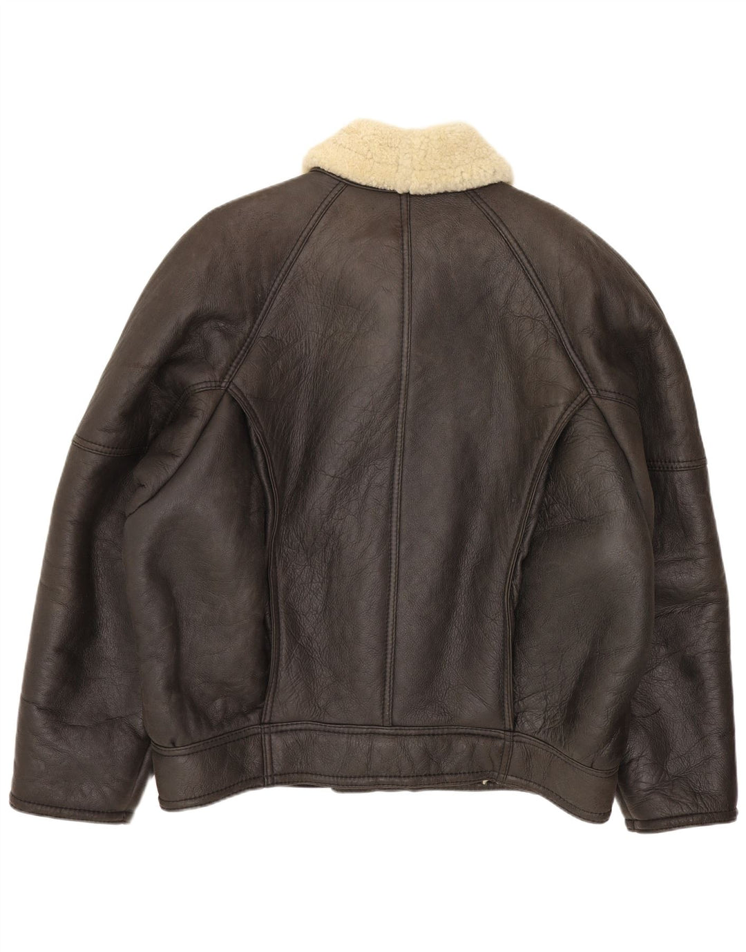 Vintage muška jakna od šikara IT 52 XL smeđa koža