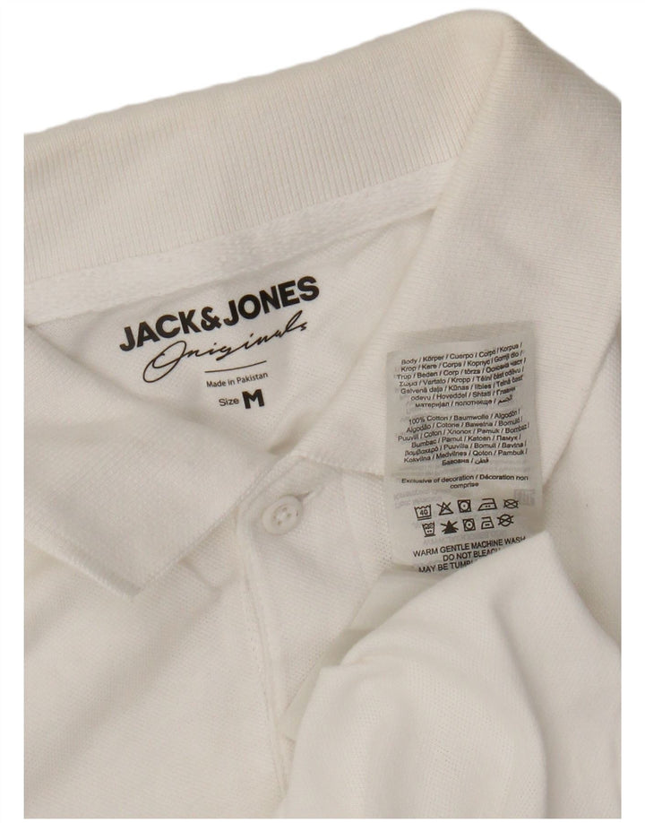 JACK & JONES Muška polo majica Srednje bijeli pamuk