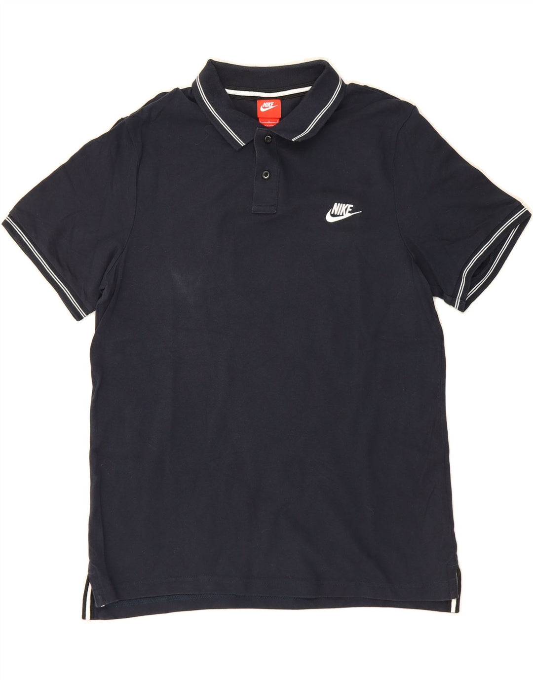 NIKE Mens Polo Shirt Large Navy Blue Cotton Vintage Nike and Second-Hand Nike from Messina Hembry 