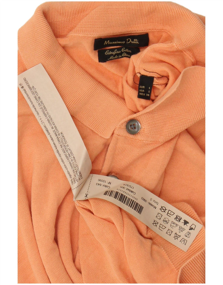Massimo Dutti muška polo majica Mala narančasta pamuk