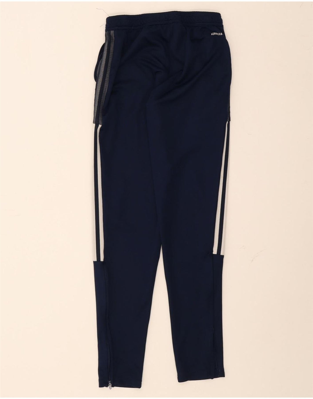 ADIDAS Mens Aeroready Tracksuit Trousers Small  Navy Blue Polyester Vintage Adidas and Second-Hand Adidas from Messina Hembry 
