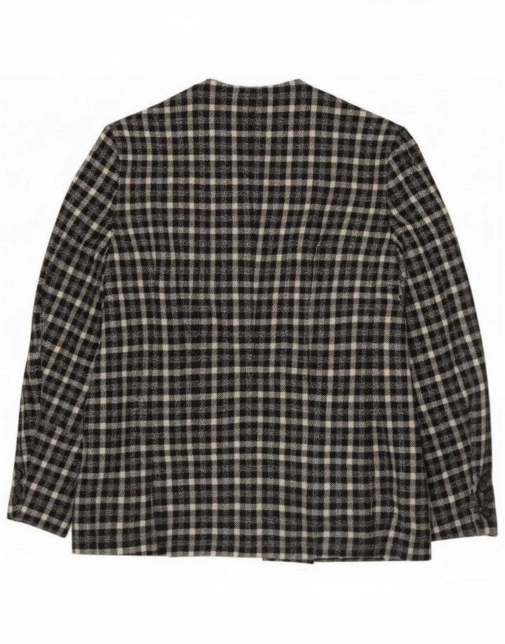 Pierre Cardin Ženska jakna s 5 gumba IT 50 XL Black Check Wool