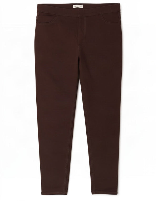 Marks & Spencer ženske jegging traperice UK 18 XL W36 L27 Smeđi pamuk