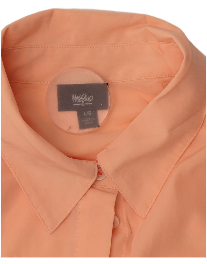 Mossimo ženska košulja bluza UK 16 veliki narančasti poliester