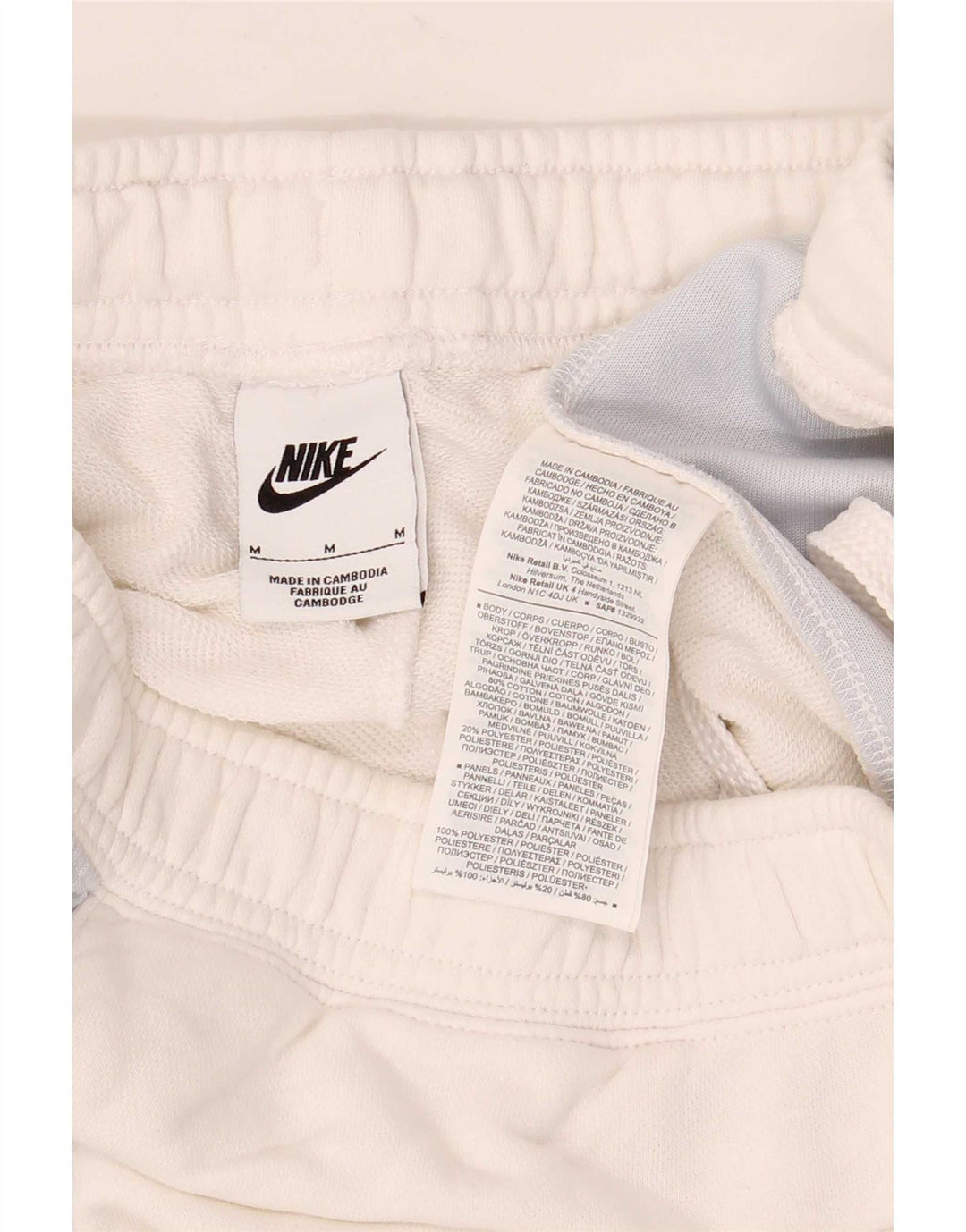 Nike muške grafičke sportske kratke hlače srednje bijele boje, pamuk