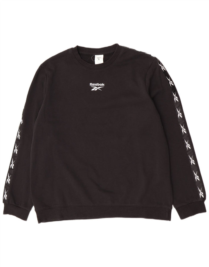 Reebok muška majica s grafičkim motivima XL crni pamuk