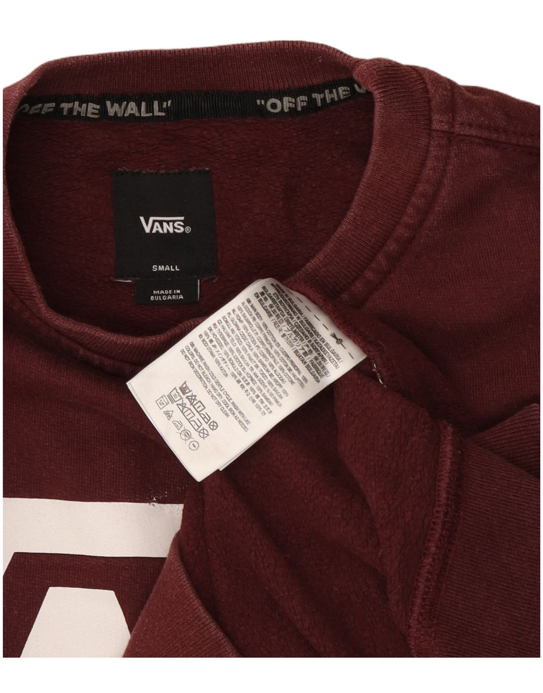 Vans muška majica s grafičkim motivima, mali bordo pamuk