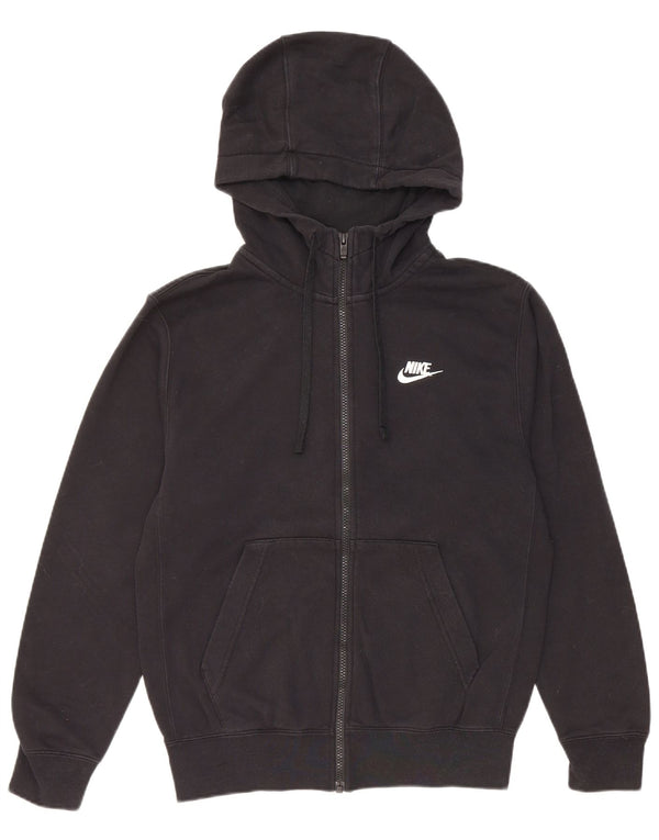 Nike muški pulover s kapuljačom s patentnim zatvaračem XS, crni pamuk