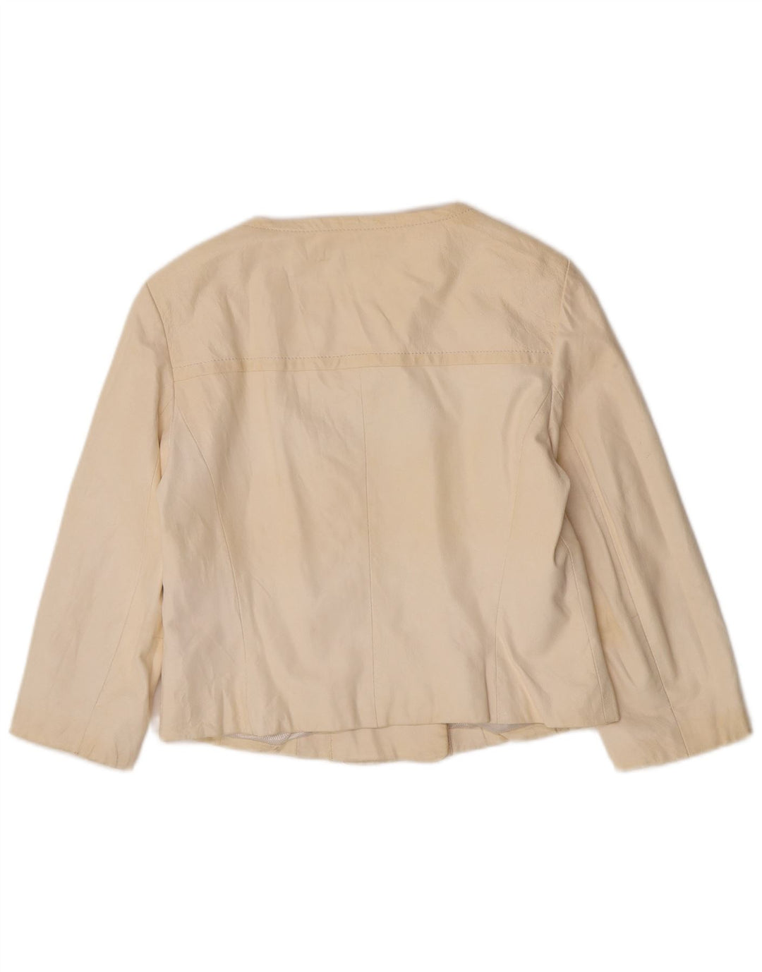 Vintage ženska jakna s dvorednim kopčanjem EU 42 Large Off White