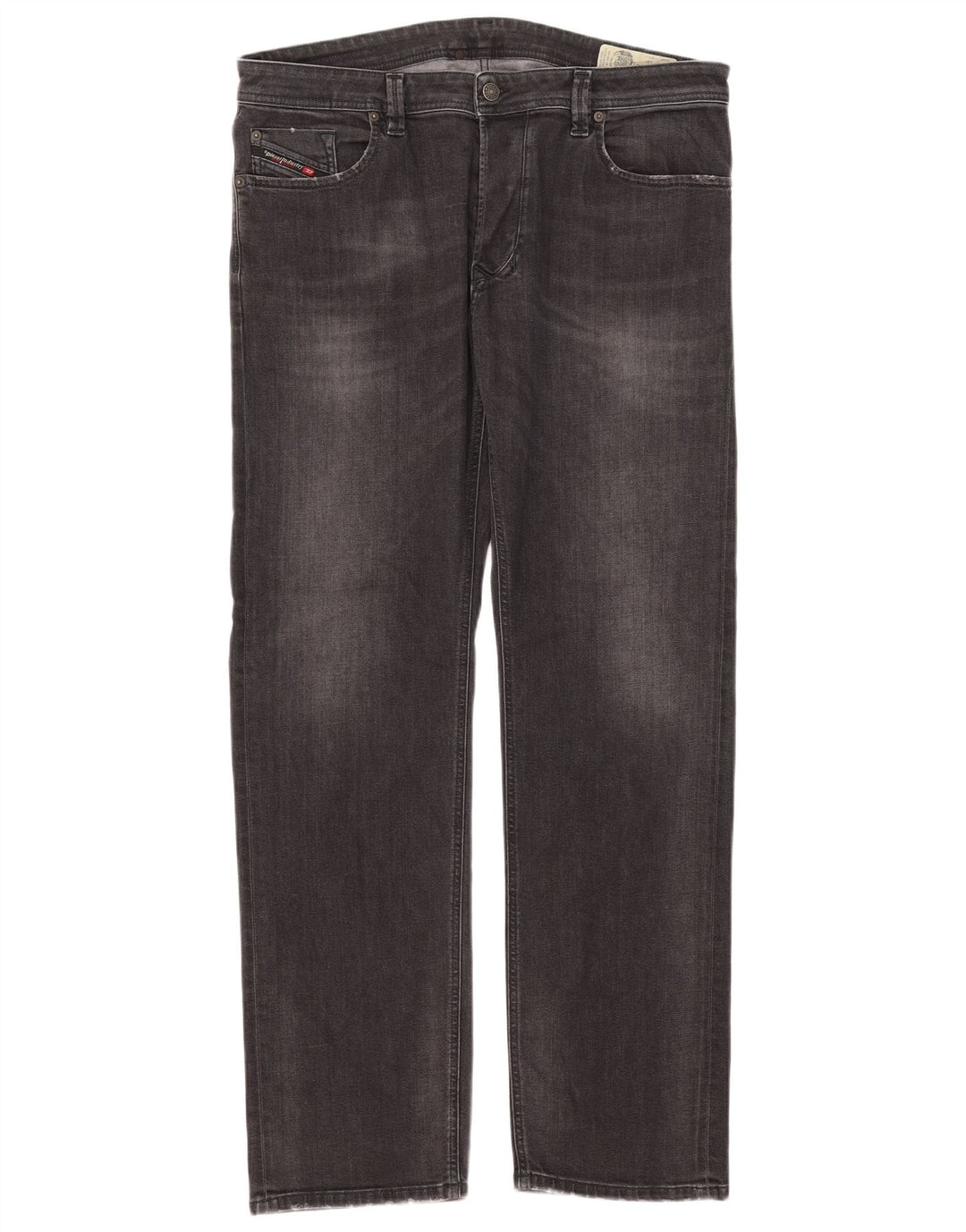 Diesel Mens Larkee Regular Straight Jeans W38 L32 Sivi pamuk