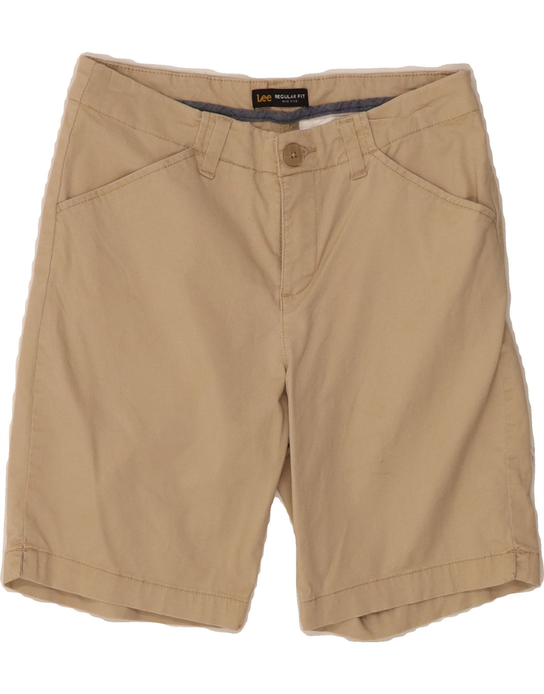 LEE Womens Mid Rise Regular Fit Casual Shorts US 6 Medium W28  Beige Vintage Lee and Second-Hand Lee from Messina Hembry 