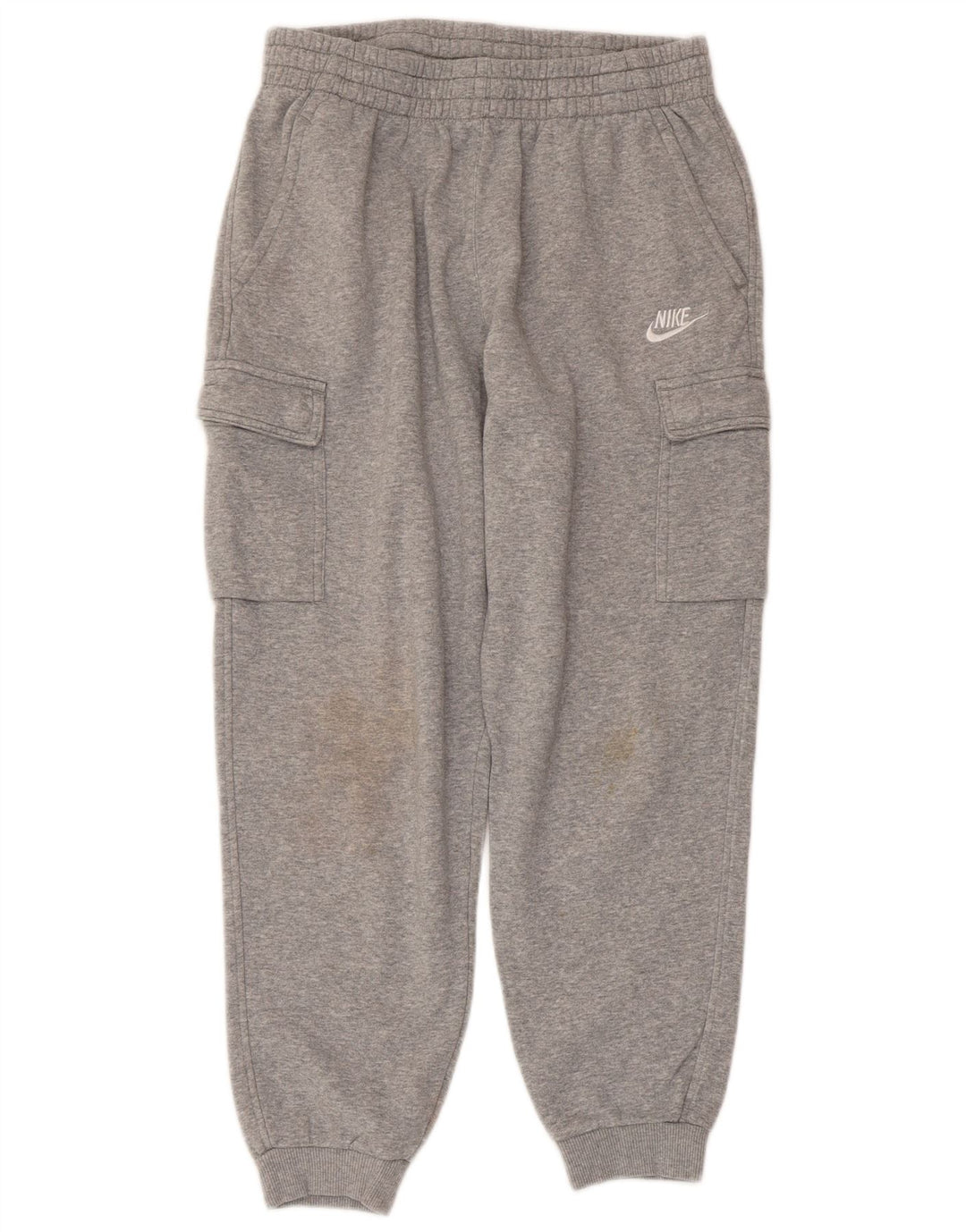 NIKE Boys Cargo Trenirka Hlače Joggers 13-14 Years XL Grey Flecked