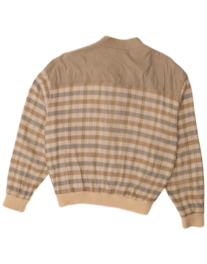 HEMMOND Muška bomber jakna UK 38 srednje bež karirani pamuk