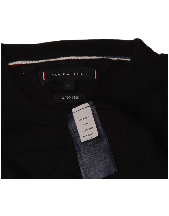 Tommy Hilfiger muški džemper s okruglim izrezom Srednje crni pamuk