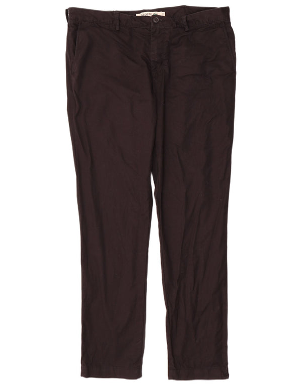 Lacoste muške uske chino hlače veličina 48 XL W38 L34 crni pamuk