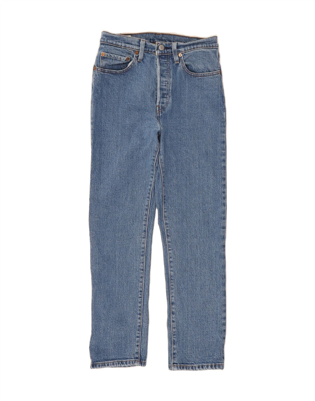 LEVI'S Mens 501 Straight Jeans W27 L28 Blue Cotton Vintage Levi's and Second-Hand Levi's from Messina Hembry 