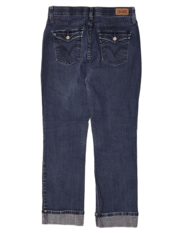 Levi's ženske ravne traperice US 6 srednje W28 L25 plavi pamuk