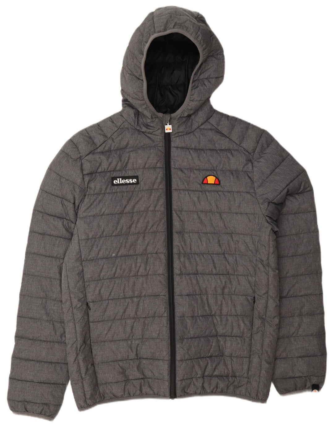 Ellesse muška podstavljena jakna s kapuljačom UK 40 veliki sivi poliamid