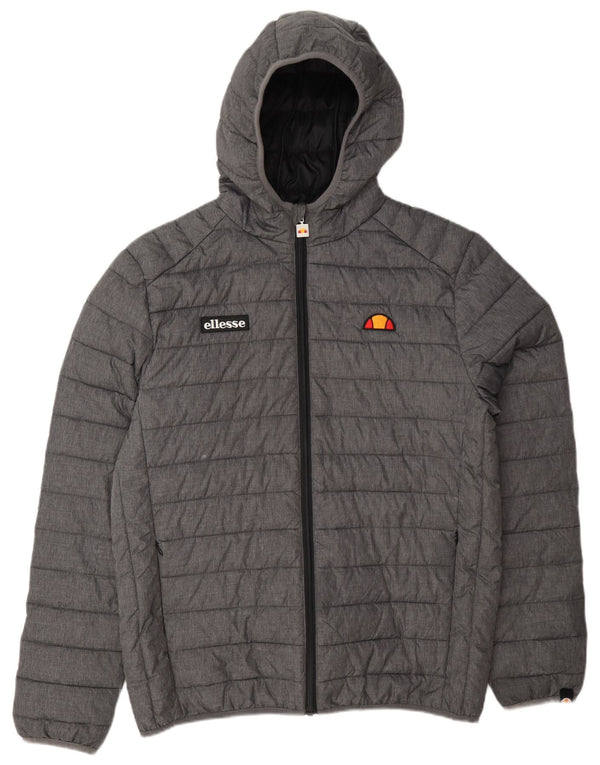 Ellesse muška podstavljena jakna s kapuljačom UK 40 veliki sivi poliamid