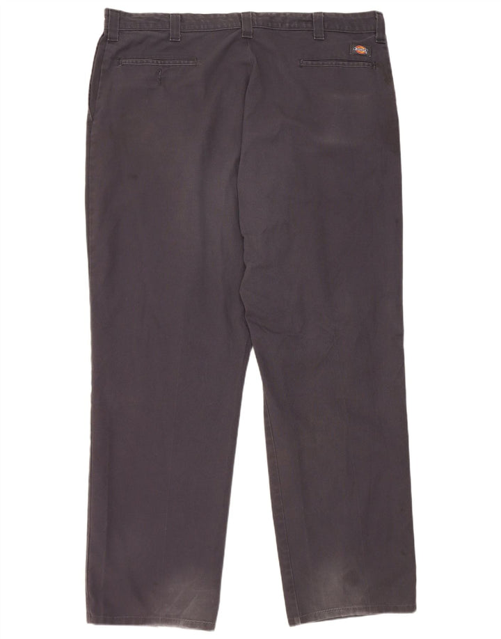 Dickies muške ravne chino hlače W42 L32 tamnoplavi poliester